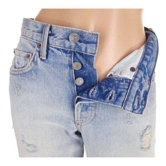 GRLFRND Karolina High-Rise Raw Edge Jeans 24 XXS Dont Cry Daddy $225 - Picture 5 of 16